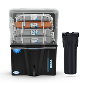 Ruby Fully Automatic Water Purifier with Silver impregnated Carbon Advanced Multi Stage RO+UV+UF 12 Litres Storage