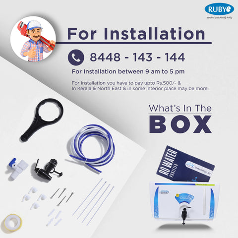 Ruby Water Purifier RO+UV+UF+TDS Controller 12 Stage White & Blue