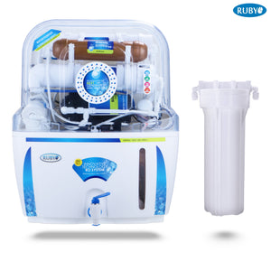 Ruby Water Purifier RO+UV+UF+TDS Controller 12 Stage White & Blue