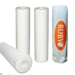 Ruby Pack of 4 Premium Quality Spun Filter (10 inch) Pre-Filter Suitable for all RO Water Purifiers (Sufficient for 12 months) | Washable and Reusable